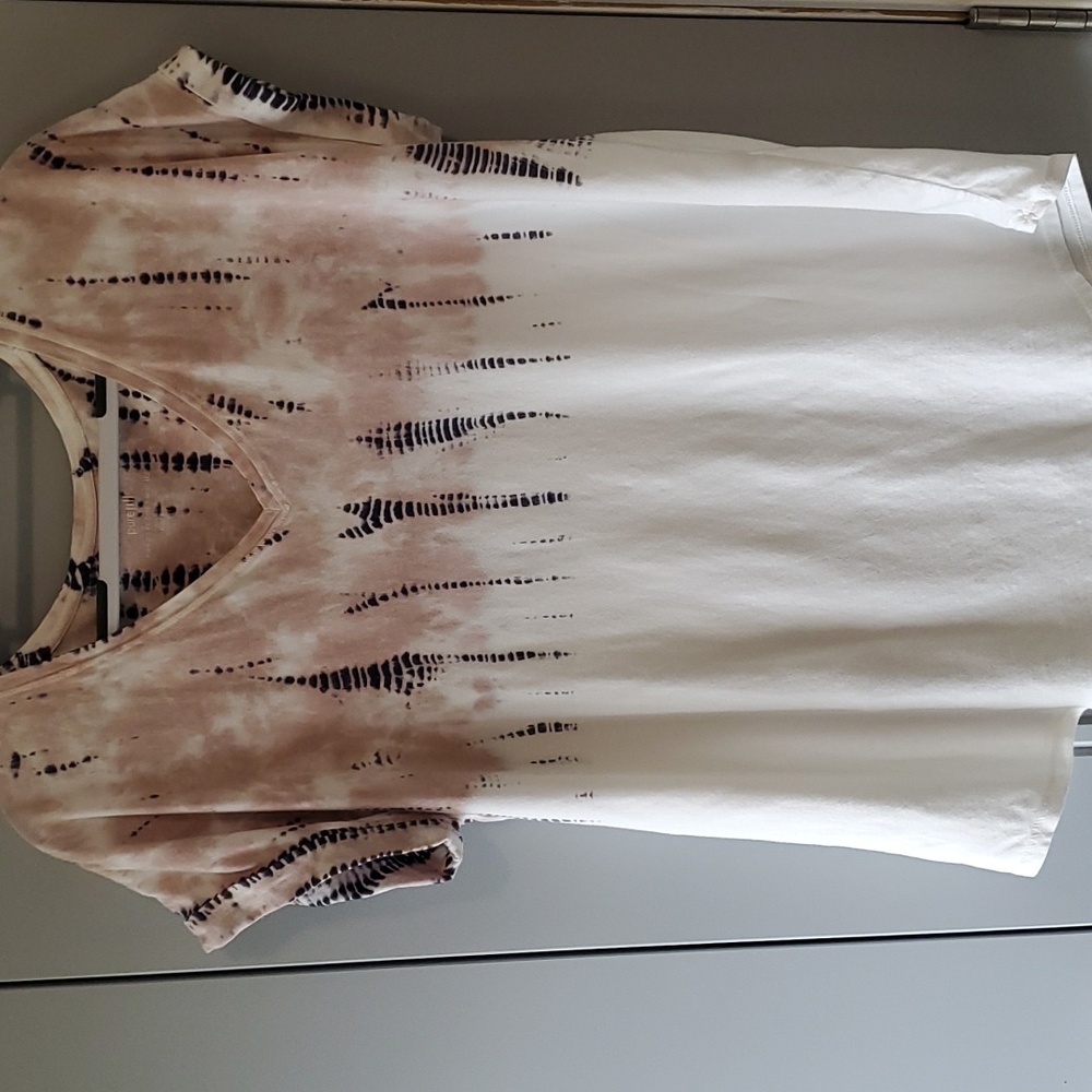 J. Jill cap sleeve tye die shirt